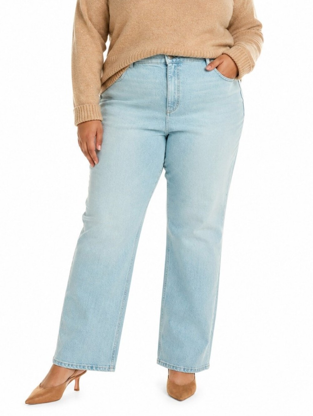 DL1961 Patti Straight Leg Jean High Rise Vintage Light Blue Size 20W NEW